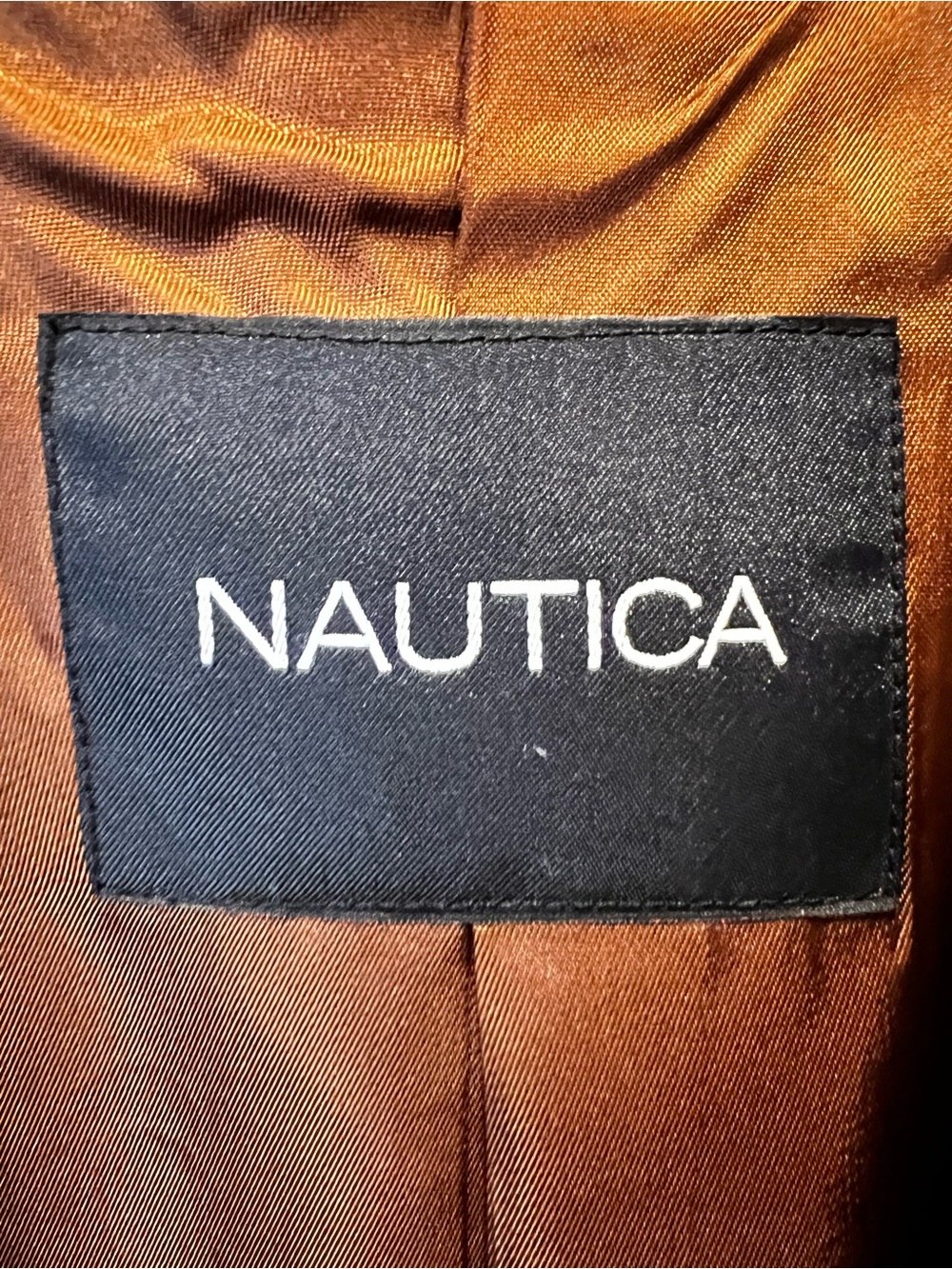 Vintage Nautica Brown Plaid Wool Blend Blazer Made in Canada Sport Coat - Picture 4 of 7